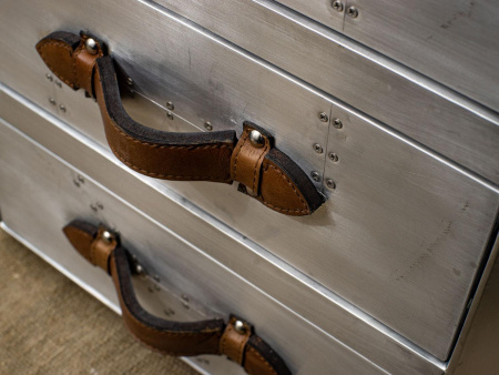 Все тумбы в стиле лофт – Тумба Pilot Aluminum 3 Drawer в прихожие