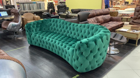 Диваны в гостиную в стиле лофт – Трехместный диван velvet lagoon 4 seater