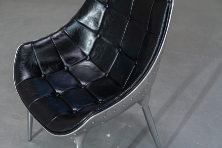 Дизайнерские стулья для кухни в стиле лофт – Стул cnek black, flowing lines