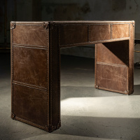 Стол-консоль Traveler Solid Wood and Leather