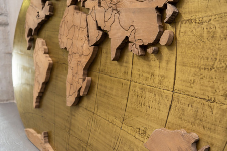 Арт-объект в стиле лофт – Карта World Map Interior Accessory