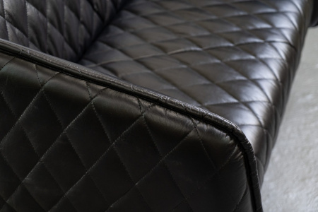 Двухместные в стиле лофт – Двухместный диван diplomat, black leather
