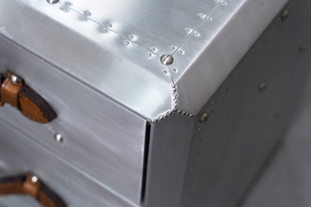 Все тумбы в стиле лофт – Тумба Pilot Aluminum 3 Drawer в прихожие