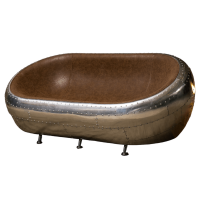 Кушетка tub aviator, aluminum finish