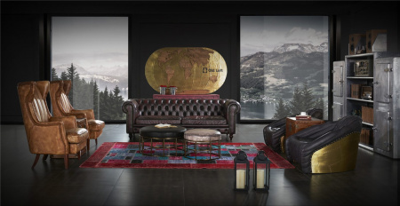 Арт-объект в стиле лофт – Карта World Map Interior Accessory