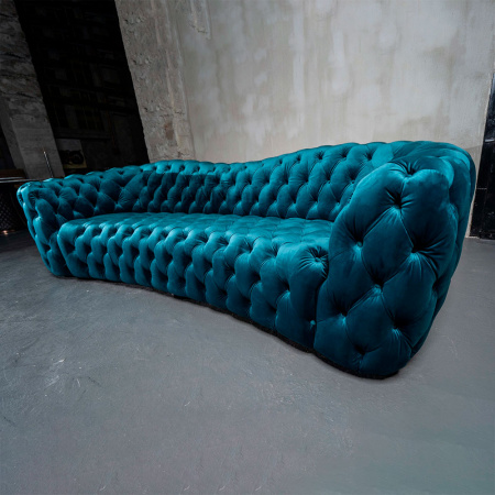 Диваны в гостиную в стиле лофт – Трехместный диван velvet lagoon 4 seater