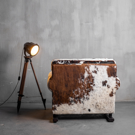Дизайнерские кресла в стиле лофт – Кресло качалка Cowhide Cozy Rocker