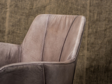 SALE в стиле лофт – Кресло mocha dark, leather seat