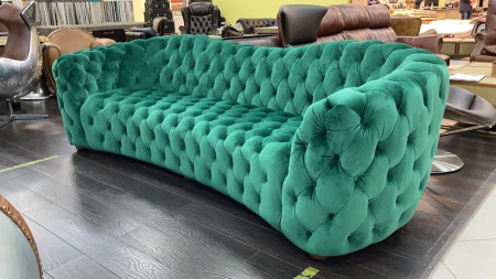 Диваны в гостиную в стиле лофт – Трехместный диван velvet lagoon 4 seater