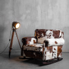 Дизайнерские кресла в стиле лофт – Кресло качалка Cowhide Cozy Rocker