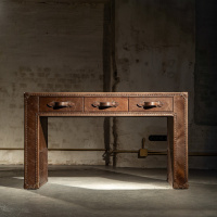 Стол-консоль Traveler Solid Wood and Leather