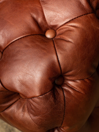 Коллекция Loft в стиле лофт – Пуф chesterfield, buttoned leather