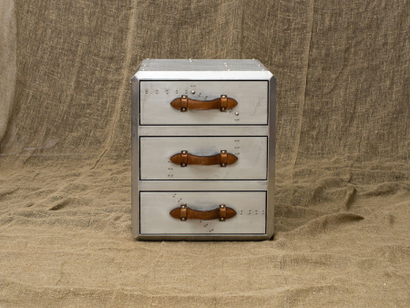 Все тумбы в стиле лофт – Тумба Pilot Aluminum 3 Drawer в прихожие