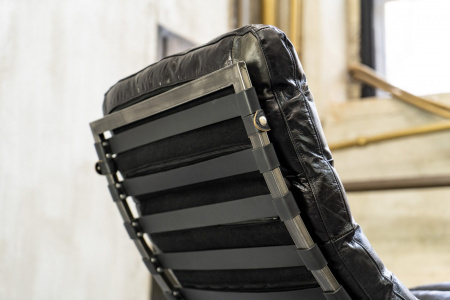 3D-модели мебели в стиле лофт – Шезлонг nomad black, steel frame