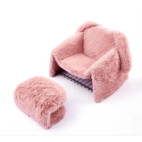 Оттоманка мягкая Pink Bunny Fluffy Pouf