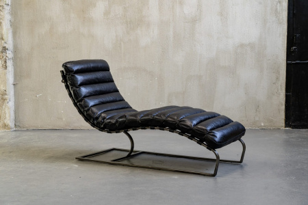3D-модели мебели в стиле лофт – Шезлонг nomad black, steel frame