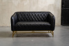 Двухместные в стиле лофт – Двухместный диван diplomat, black leather